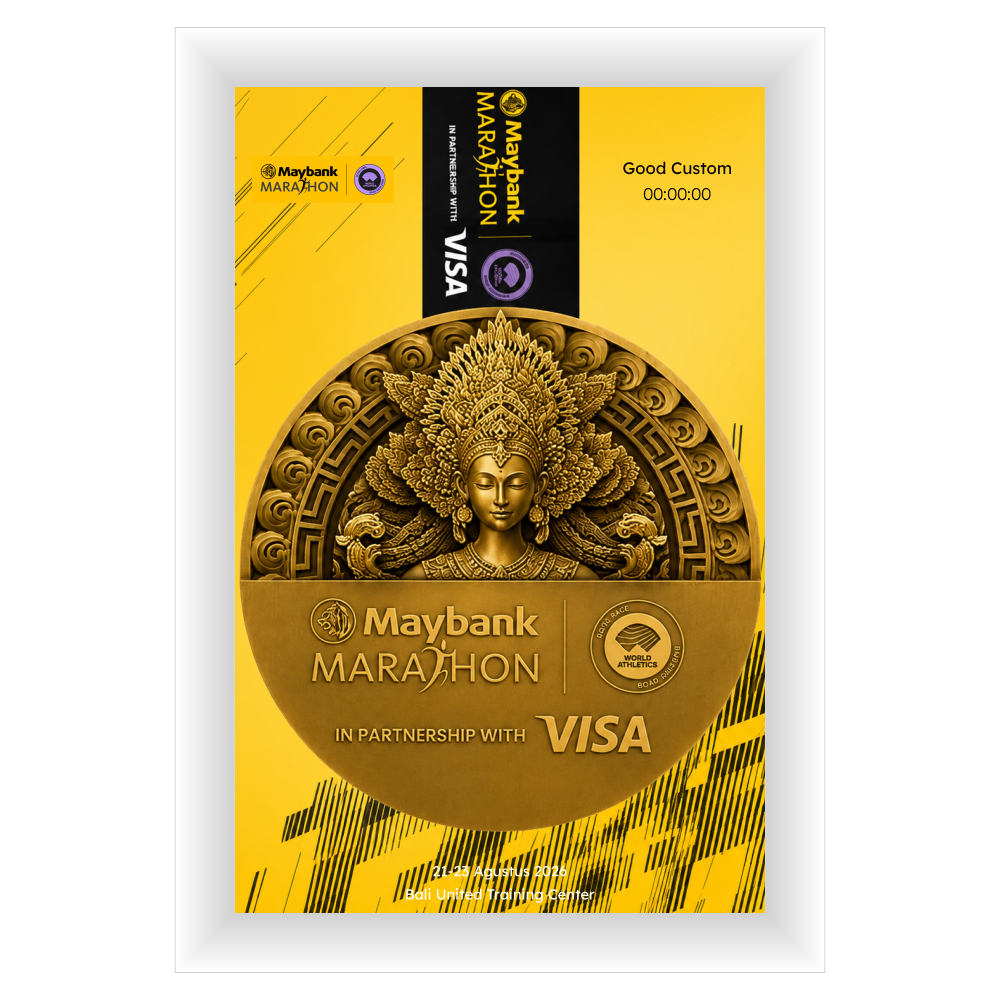 Good Custom Medal Frame Maybank Marathon 2026